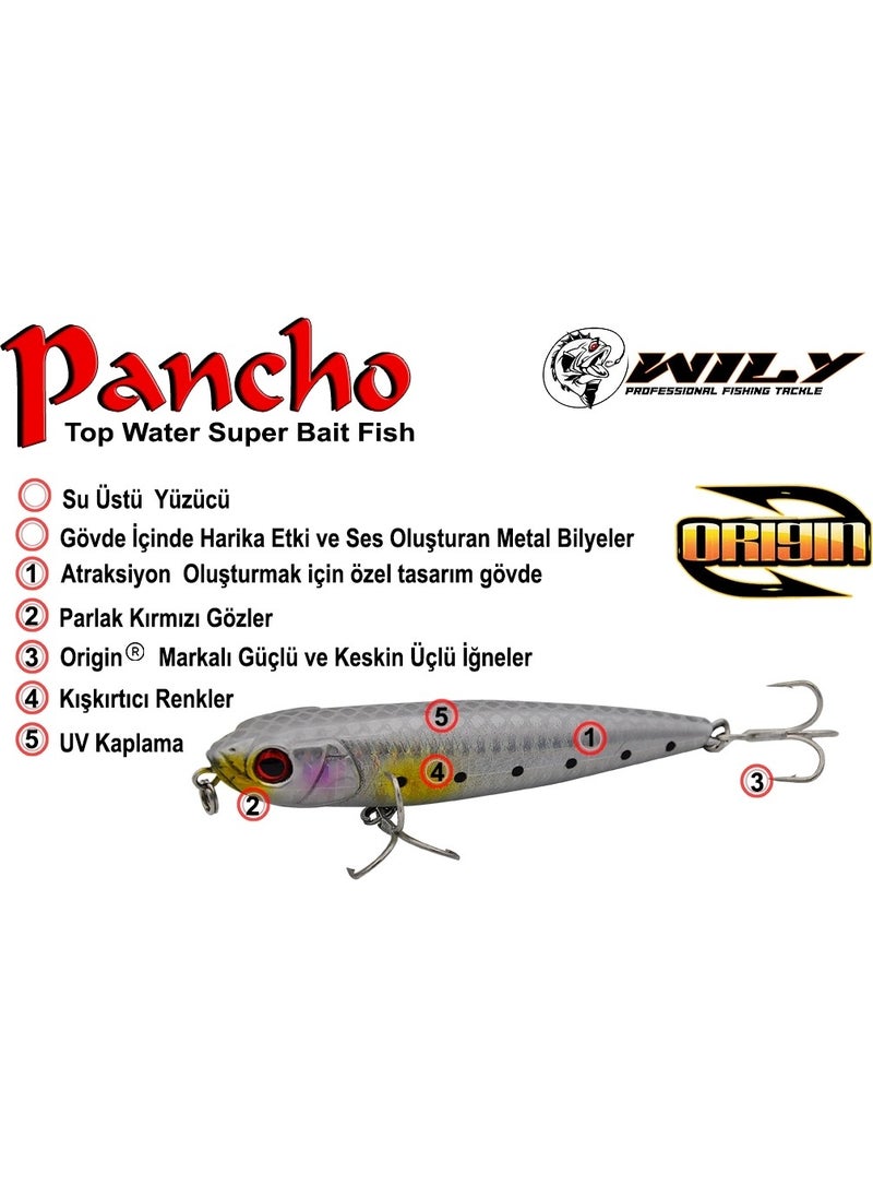 Wily Surface Model Fish Pancho 10 cm 14.5 gr Color:1  - Image 2