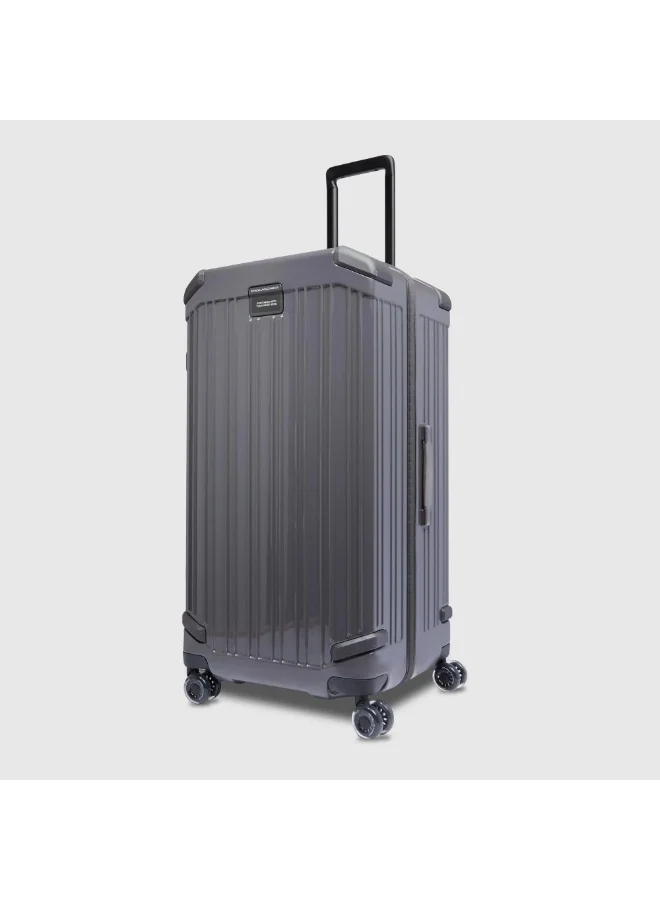بيكوادرو حقيبة سفر Piquadro BV5213POP ترنك مقاس 30 بوصة | حقيبة شحن بهيكل صلب من البولي كربونيت (PC) مع قفل TSA و4 عجلات مزدوجة دوارة