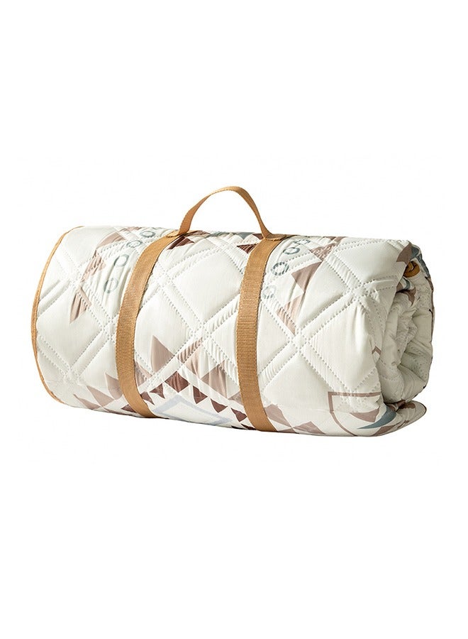 JiuAn Large Picnic Blanket Outdoor Blanket Thickened Needle Punched Cotton Water Proof Blanket Folding Picnic Blankets Waterproof Foldable for Beach Park Camping Travelling Beach Blanket - Image 1