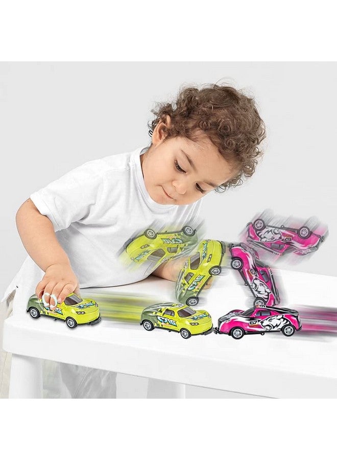 Ai-Fun 8PCS Alloy Stunt Flip Cars, Pull Back Crash & Jump Toy Cars for Boys 3-6 | No Batteries Needed | Durable Bounce & Flip Race Car - Image 4