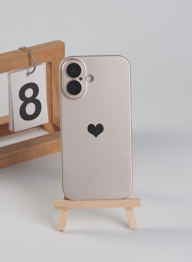 ShebSheb iPhone 16 Case, Cute Love Phone Cases Cover with Camera Lens Protector - Image 1