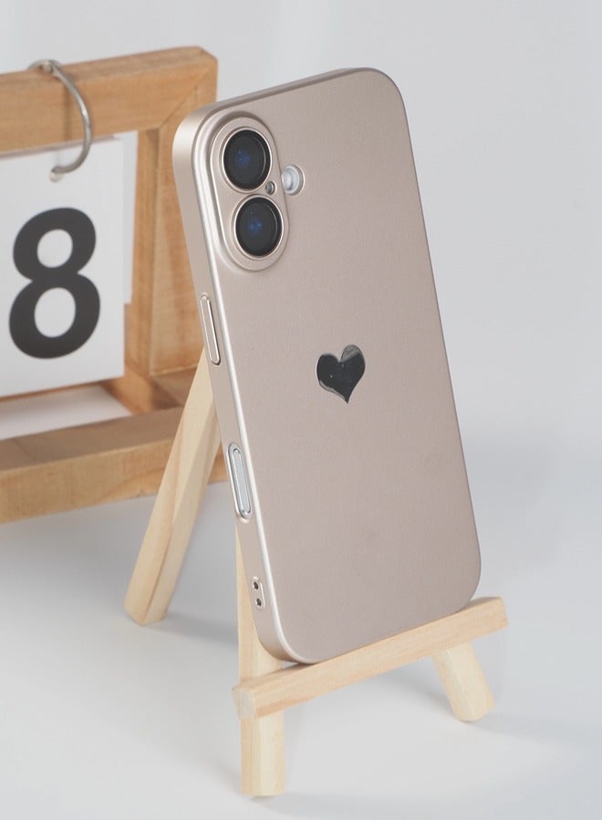 ShebSheb iPhone 16 Case, Cute Love Phone Cases Cover with Camera Lens Protector - Image 2