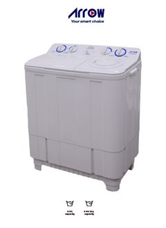 8 KG Twin Tub Semi-Automatic Washing Machine, 5 KG Dehydration Capacity, Durable Plastic Build, 380W Motor Power, Lightweight for Easy Mobility, User-Friendly Operation | Model Name: RO-09KTM - pzsku/Z15255E33D631C241ADFEZ/45/_/1730971645/411a0ed3-10c0-4f13-b246-7f0550290555