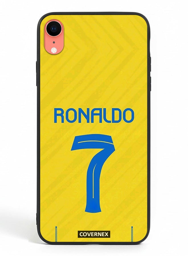 Covernex Apple iPhone XR Protective Case Cover Printed Featuring Cristiano Ronaldo Jersy Design - Image 2