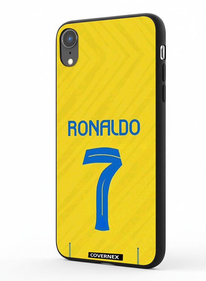 Covernex Apple iPhone XR Protective Case Cover Printed Featuring Cristiano Ronaldo Jersy Design - Image 1
