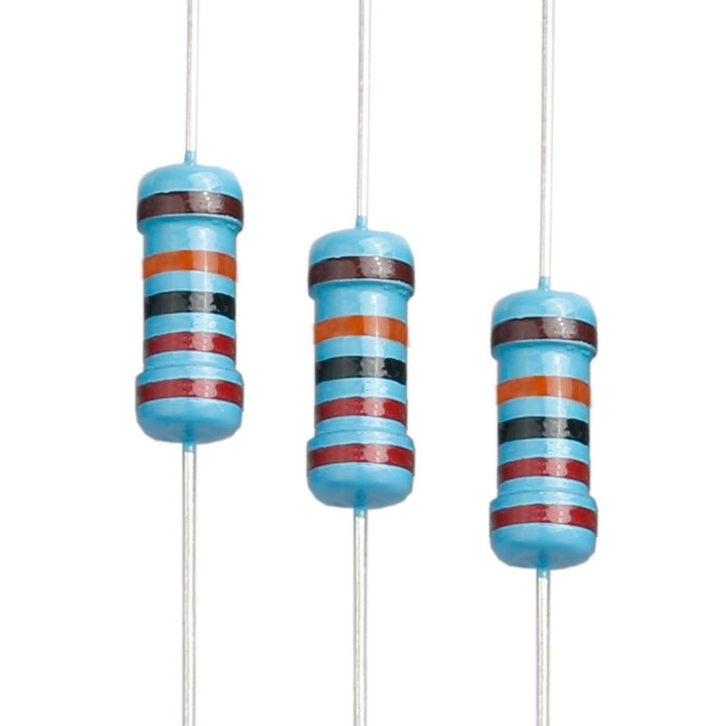 EDGELEC Store 100pcs 220K ohm Resistor 1W, 1 Watt ±1% Tolerance Metal Film Fixed Resistor, Multiple Values of Resistance Optional - Image 1
