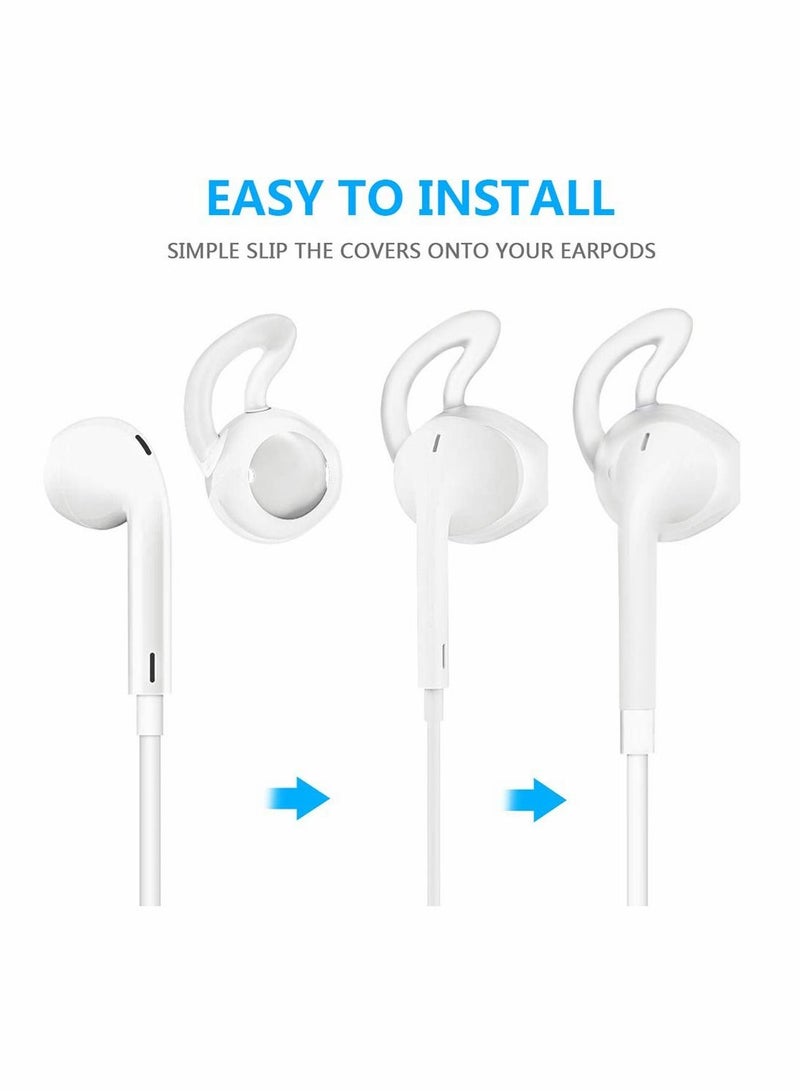 SYOSI 5 أزواج من وسائد الأذن السيليكون لأجهزة AirPods 2، غطاء وسائد أذن مطاطي رفيع للغاية - Image 4