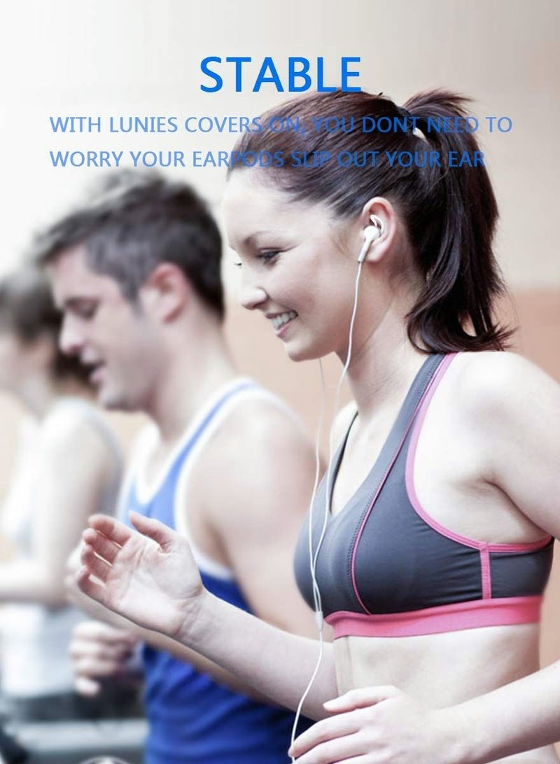 SYOSI 5 أزواج من وسائد الأذن السيليكون لأجهزة AirPods 2، غطاء وسائد أذن مطاطي رفيع للغاية - Image 3