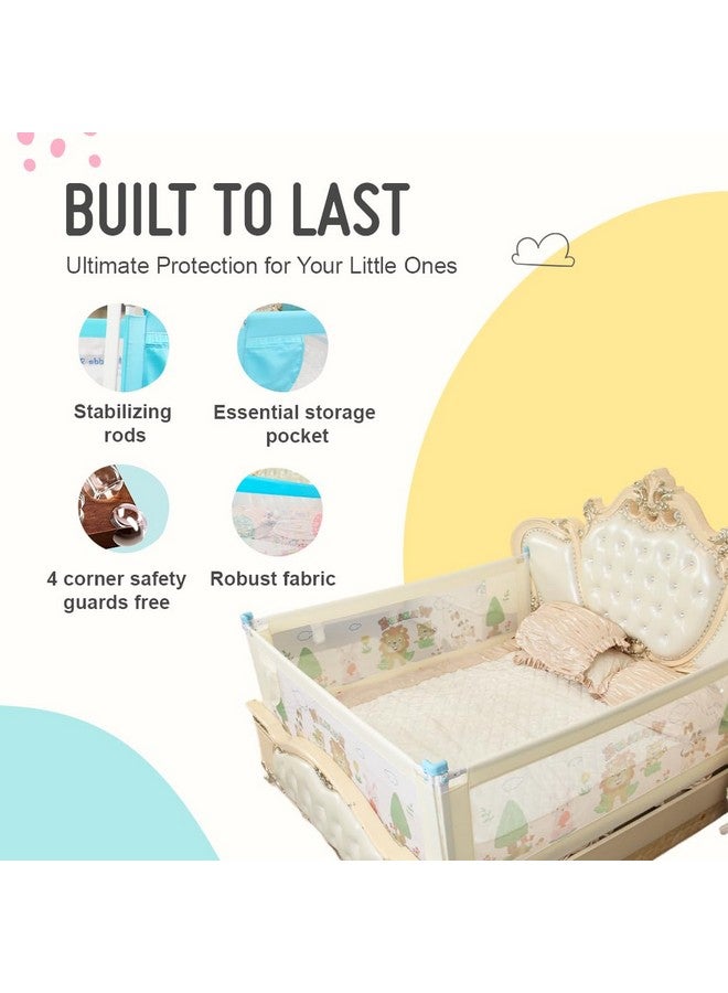 Safe-O-Kid ® Barricade Designer Bed Rail Guard With 1 Year Warranty, Beige (6Ft/183Cm), Pack Of 1 - Image 3