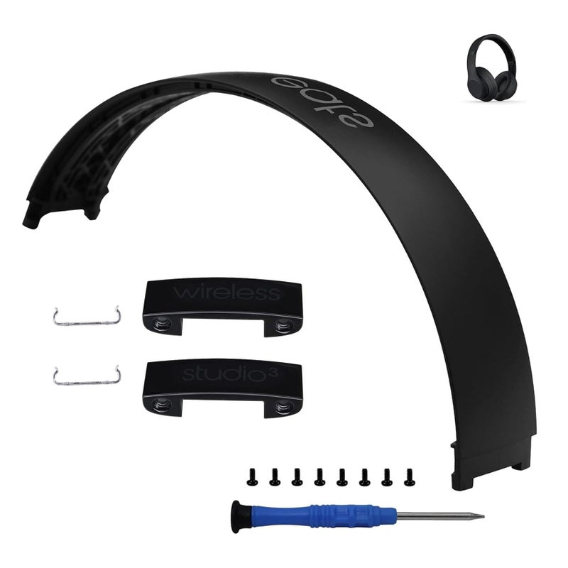 Adhiper Studio 3 Replacement Headband Hinge Replacement for Beats Studio3 HeadphoneDurable Parts Accessories Repair Kit SetMatte Black - Image 2