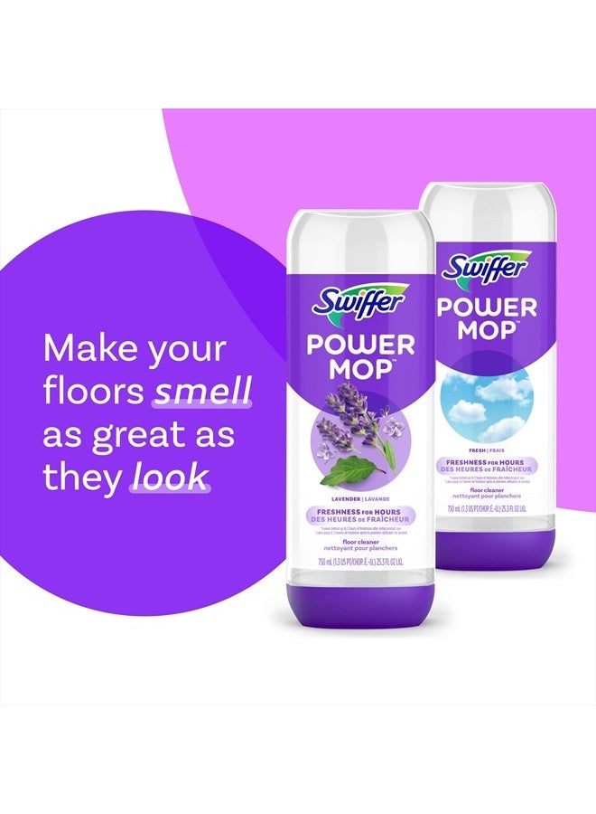 Swiffer PowerMop Floor Cleaning Solution with Lavender Scent, 25.3 fl oz, 2 Pack - Image 4