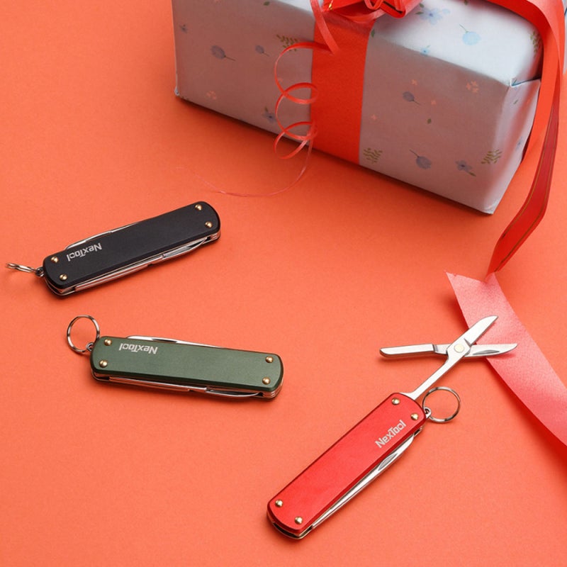 Multifunctional Tools: 4-In-1 Black Aluminium Alloy Stainless Steel Portable Foldable - Outdoor Camping Hiking Cycling Folding Knife for Adventure Enthusiasts - Image 5