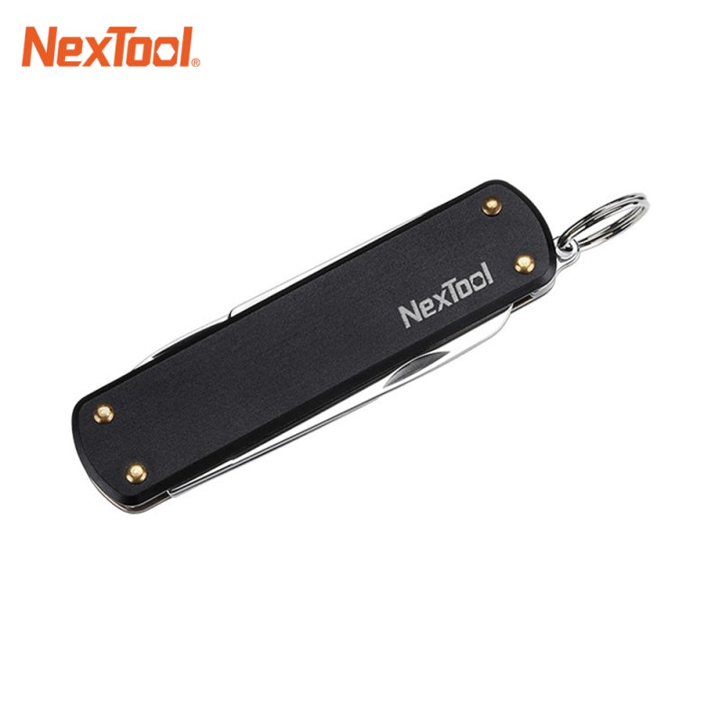 Multifunctional Tools: 4-In-1 Black Aluminium Alloy Stainless Steel Portable Foldable - Outdoor Camping Hiking Cycling Folding Knife for Adventure Enthusiasts - Image 2