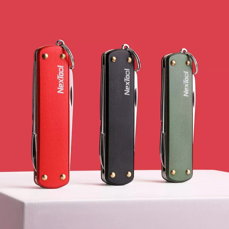 Multifunctional Tools: 4-In-1 Black Aluminium Alloy Stainless Steel Portable Foldable - Outdoor Camping Hiking Cycling Folding Knife for Adventure Enthusiasts - Image 3