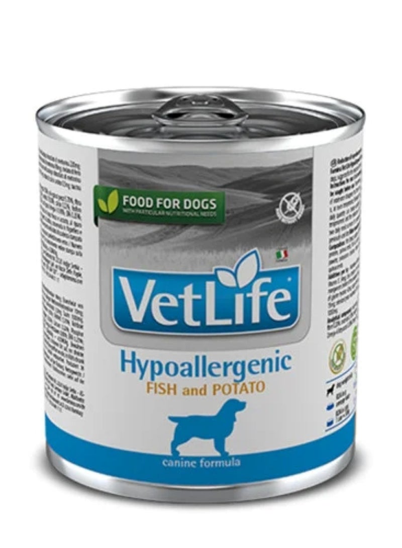 طعام معلب "فت لايف" بالسمك والبطاطس مضاد للحساسية للكلاب من فارمينا - 300 جرام