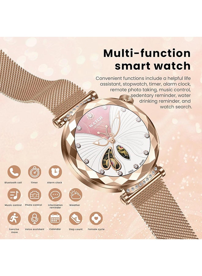 RollsTimi  Women's Smartwatch Ultra Thin 1.19 Inch Touchscreen - Bluetooth Calls, 180 mAh 100+ Sports Modes, Sleep Monitor, Pedometer, IP68, Compatible Sports Watch - Image 4