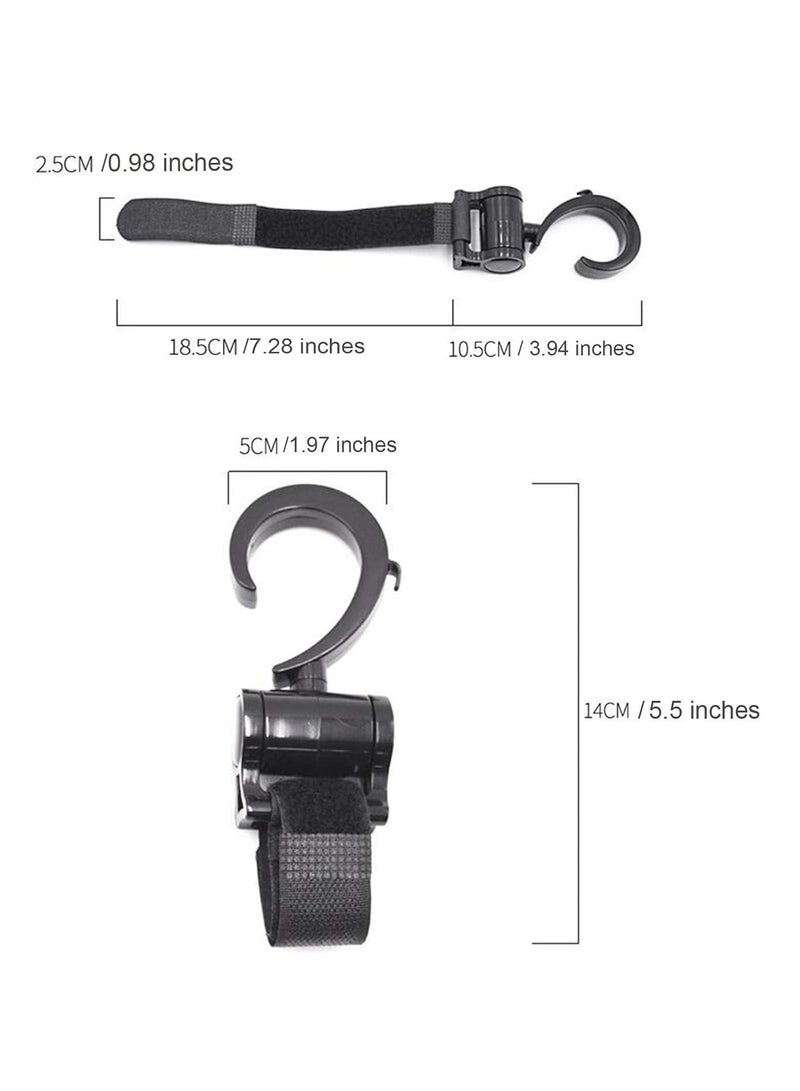 2 PCS of Multi Purpose Hooks - Hanger for Baby Diaper Bags, Groceries, Clothing, Purse - Image 3