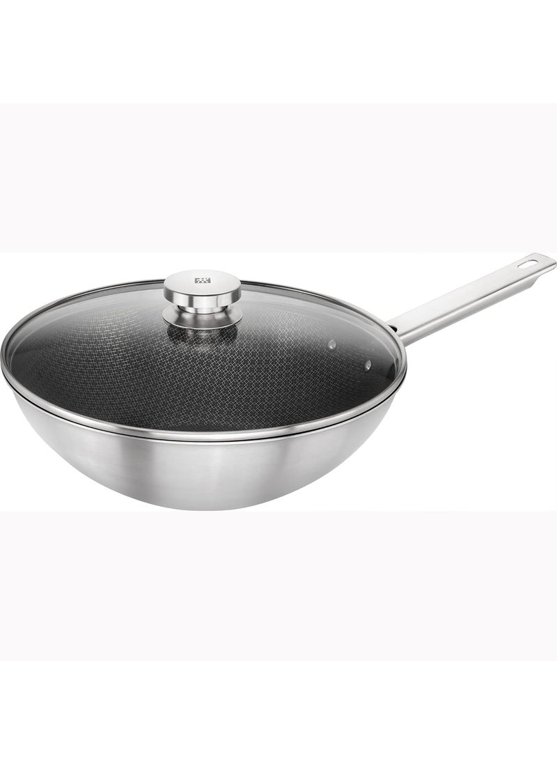 Zwilling ZWILLING Joy Plus 12inch Stainless Steel Nonstick Wok with Lid  - Image 1