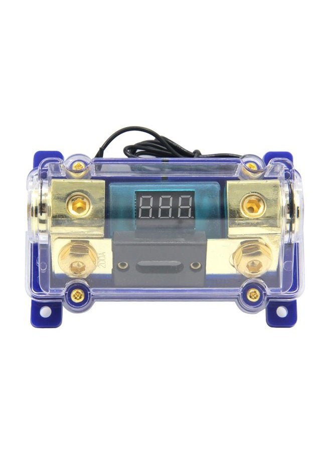 ZOOKOTO 200A Digital Circuit Breaker,Car Stereo Audio Led Display Digital Voltage Inline ANL Fuse Holder 0 2 4 Gauge in Out with 200 Amp Fuse - Image 1