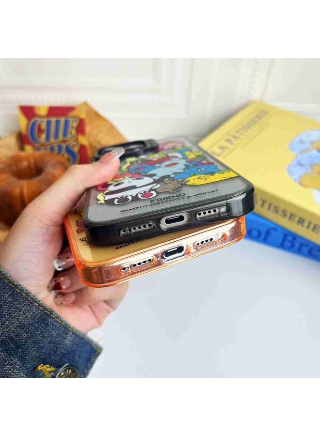 S-TOP Case For iPhone 13 Pro Colorful Wave Circle Creative Pattern Phone Case - Image 5