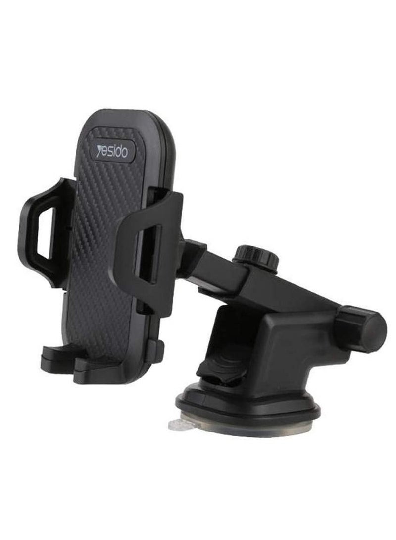 Yesido 360 Degree Rotation Free Stretch Automatic Clip Mobile Phone Car Holder, C23 - Image 1