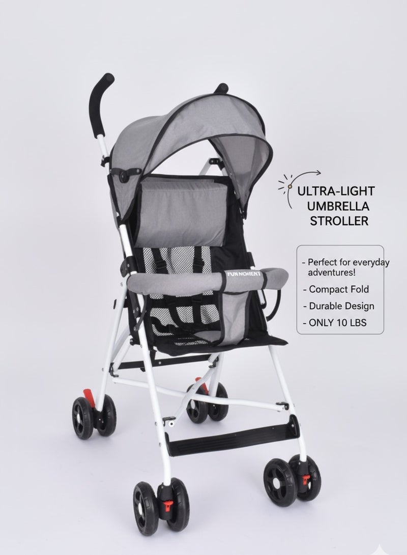 FUN MOMENT Lightweight Travel Stroller with Foldable Umbrella - Image 1