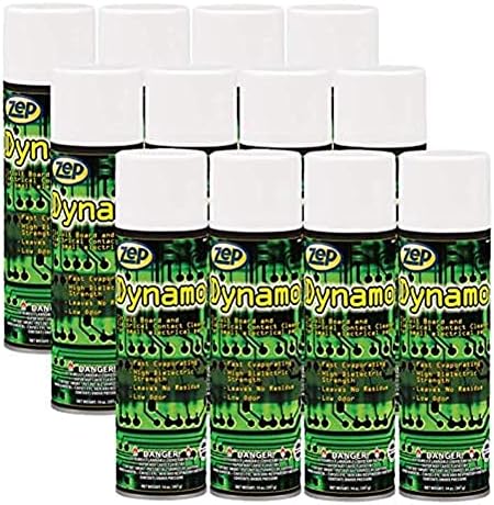 Zep Dynamo Circuit Board and Electrical Contact Cleaner  14 oz Case of 12 35001  Fast Evaporating High Dielectric Strength Leaves No Residue Low Odor - Image 4