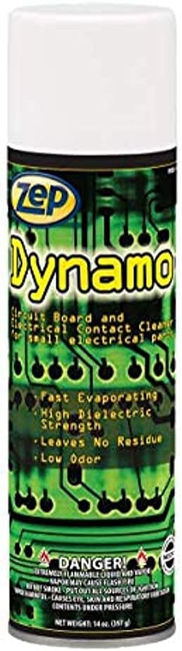 Zep Dynamo Circuit Board and Electrical Contact Cleaner  14 oz Case of 12 35001  Fast Evaporating High Dielectric Strength Leaves No Residue Low Odor - Image 3
