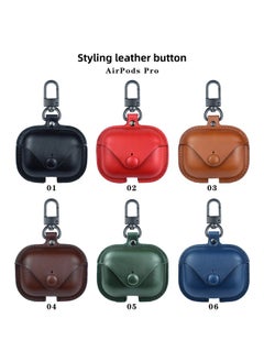 Protective Case For Apple Airpods 3 Generation Headphone Case Airpods Protective Case Leather Pro Bluetooth Headphone Case-Color:Dark Brown-Applicable Model:AirPods 4
