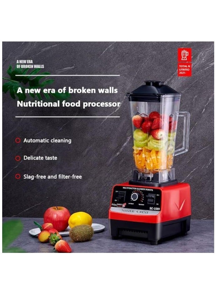 Heavy Duty Commercial Grade Blender Juicer – 6-Blade Mixer for Fruit, Food Processing, and Ice Smoothies  - Image 5