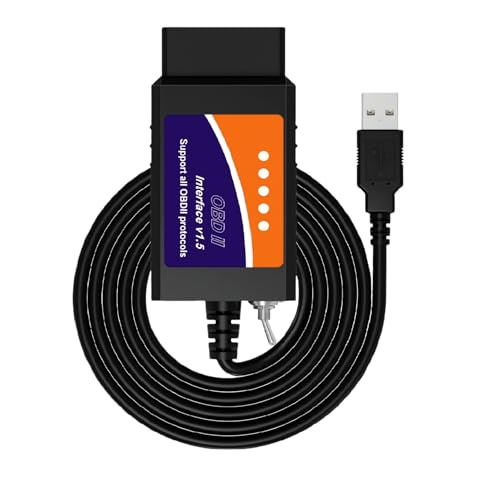 OBDMONSTER ELM327 OBD2 USB Adapter for Windows, ELMconfig Scanner with MS CAN/HS CAN Switch for Scan F150 F250 Car and Light Truck Check Engine Light, Diagnosis on Windows with V1.5 Chip - Image 1