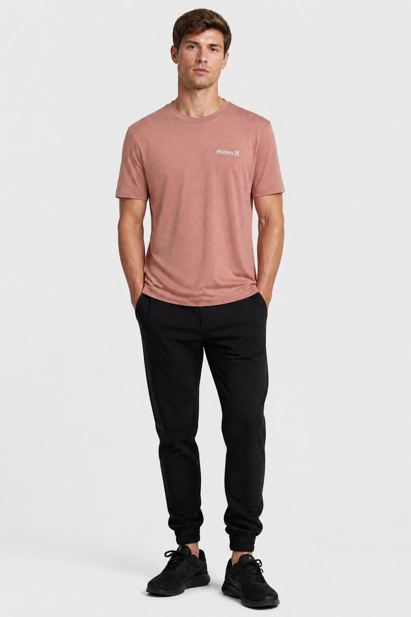 Hurley Men Sportswear Fit Short Sleeve Outdoor T-Shirt, Rust Brown - Image 2