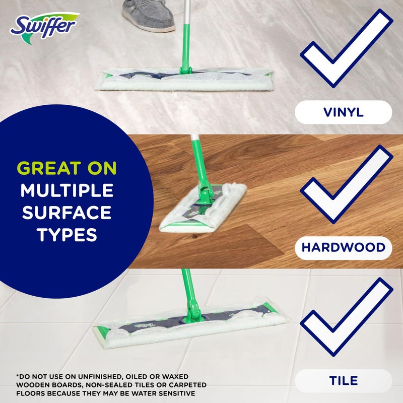 Swiffer Sweeper XL 2-in-1 Dry + Wet Floor Mopping and Sweeping Kit, Multi-Surface Kit for Floor Cleaning, Kit Includes 1 XL Sweeper, 8 XL Dry Sweeping Cloths, 2 XL Wet Mopping Cloths - Image 4