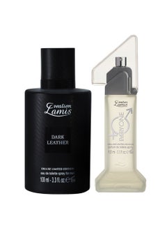 Creation Lamis Dark Leather Eau de Toilette Unisex 100ml and Creation Lamis Deluxe Everyone Perfume de Toilette Spray  For Unisex 100ml (Combo Pack)  - Image 1