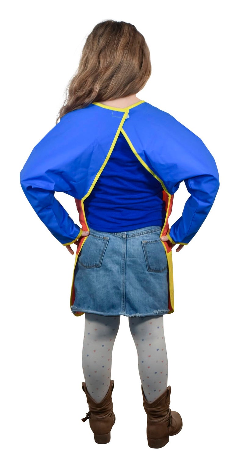 School Smart Full Protection Vinyl Smock, 6 to 8 Years, Multiple Colors - Image 1