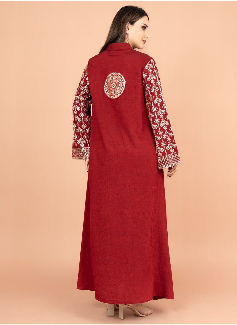 Modern Embroidered Jalabiya IK2023 Maroon - pzsku/Z152679C70119E4D6BBBBZ/45/1741001706/681a9a02-74ea-42e8-8da3-7e6124276ef3