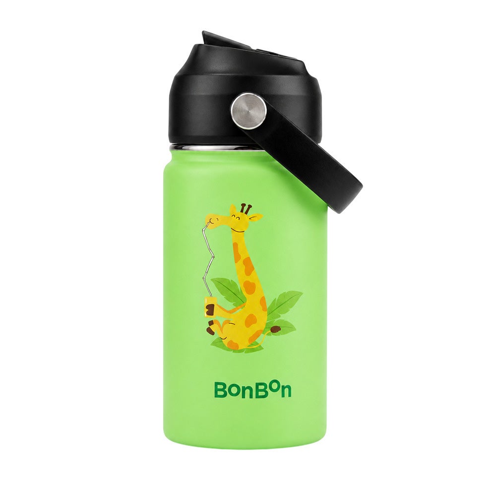 Bonbon - Stainless Steel Kids Water Bottle - Giraffe - 350 ml