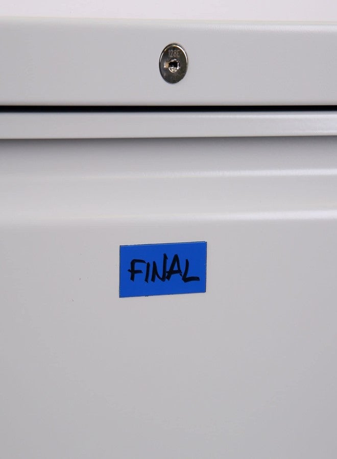 ماستر فيجون مغناطيسات ماستر فيجن الزرقاء القابلة للمسح الجاف مستطيلة الشكل وملونة، 25 قطعة، شرائط شريط مغناطيسي للترميز اللوني، 0.875 بوصة × 2 بوصة (FM2401) - Image 5