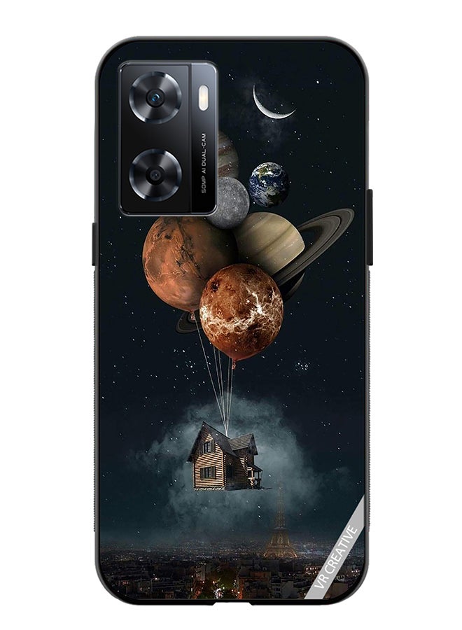 VR CREATIVE Protective Case Cover For Oppo A57/A77s Galaxy Design Multicolour - Image 1