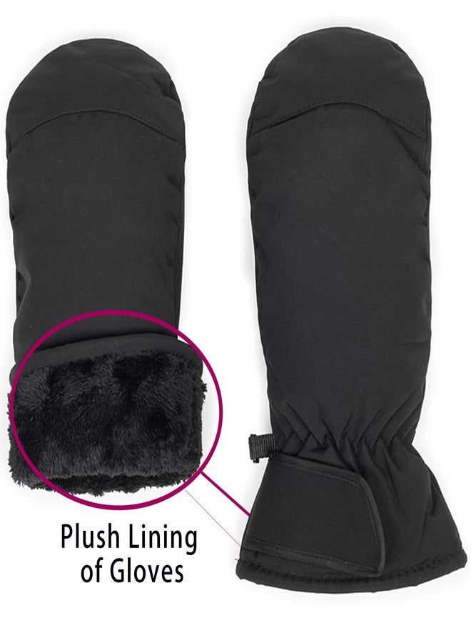 IZUS Thick-Ski-Gloves for Women Cold-Weather Outdoor-Sport Winter-Warm Snowboard-Mittens Fleece-Lined-Gloves S/M - Image 3