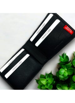 MARIO DRAFTS Mario Drafts Genuine Leather Bifold Wallet for Men, Black  - Image 4