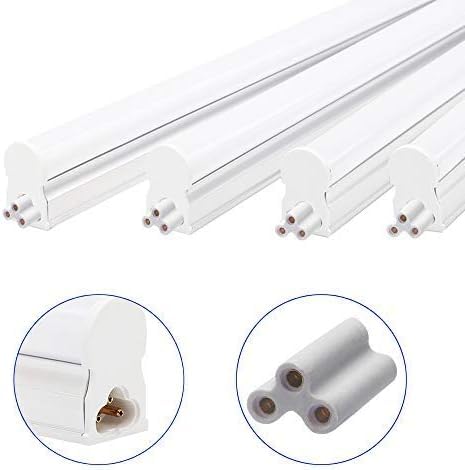 Traovien T5 T8 LED Lamp 3Pin Connector, Double End 3Pin Female Adapter Connectable Integrated Tube Iinkable Cords for LED Tube Lamp Holder Socket Fittings (3Pin 20.5mm 20pcs) - Image 4
