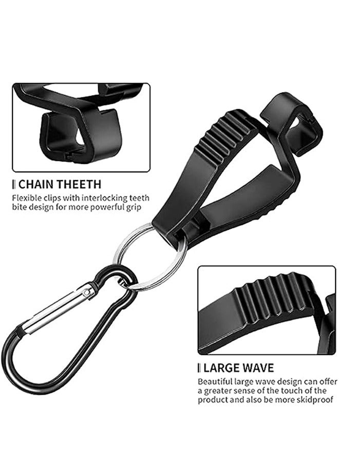 Ant 6-Piece Glove Clips Work Glove Holders, Glove Belt Clip with Metal Carabiners, Glove Clip Tools Towel Holder for Construction Worker Labor - Image 3
