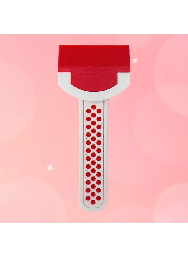 Red White Detachable Tile Sealer Scraper Tool Ergonomic Handle For Wall Bathroom Tile Cleaning Removable Adhesive Sealant Removal Durable Plastic - Image 1