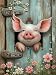 FQOVKYN Pig Diamond Art Painting Kits for AdultsRound Full Drill Diamond Dots Paintings for Beginners 5D Paint with Diamonds Pictures Gem Art Painting Kits DIY Adult Crafts Diamond Art Project Kits - Image 2