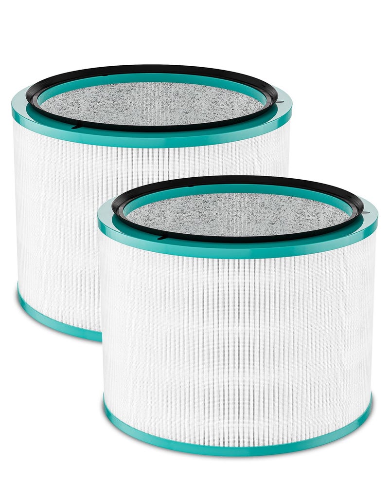 Future Way 2Pack HP01 HP02 Filter Replacement Kit Compatible with Dyson HP01HP02DP01 Air Purifier H13 True HEPA Air Purifier Filter