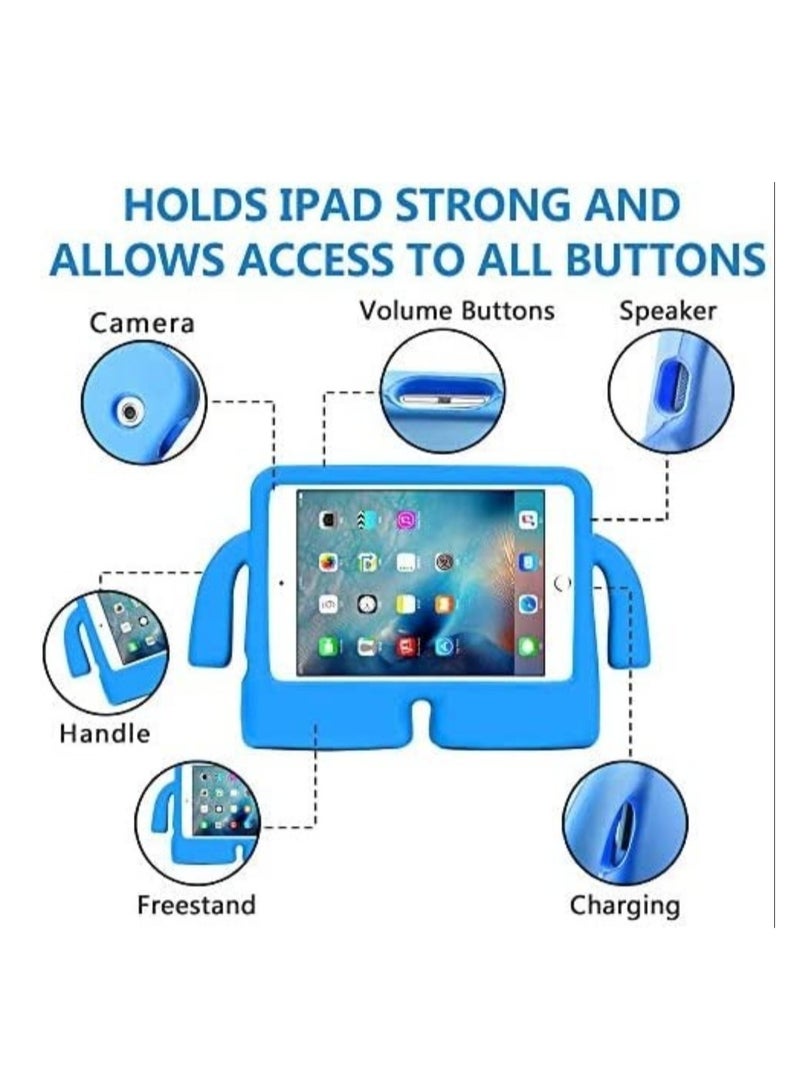 ELTRAZONE Kids Case EVA Foam for iPad 10.2 9th Generation 2021/iPad Pro 10.5/iPad Air 3 with Handle for Boys Full Protective KidsProof Cover Freestanding for 10.2 Inch iPad 8th/7th 2020 2019 - Blue - Image 2