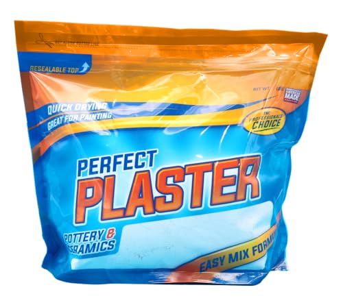 Perfect craft Perfect Plaster Non-Toxic, Color-Blendable, Mix with Water Pottery & Ceramic Casting Materiall - 8 Pound - Image 1