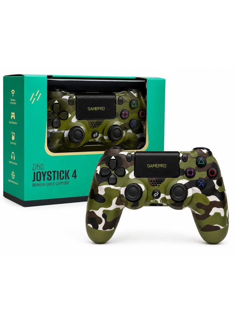 GAMEPRO Joysticks Wireless Controllers for PlayStation 4 with Programmable Buttons, Vibration & Motion Sensor, Multiplayer Gaming for Home, Family, Friends & Gaming Parties - Image 1