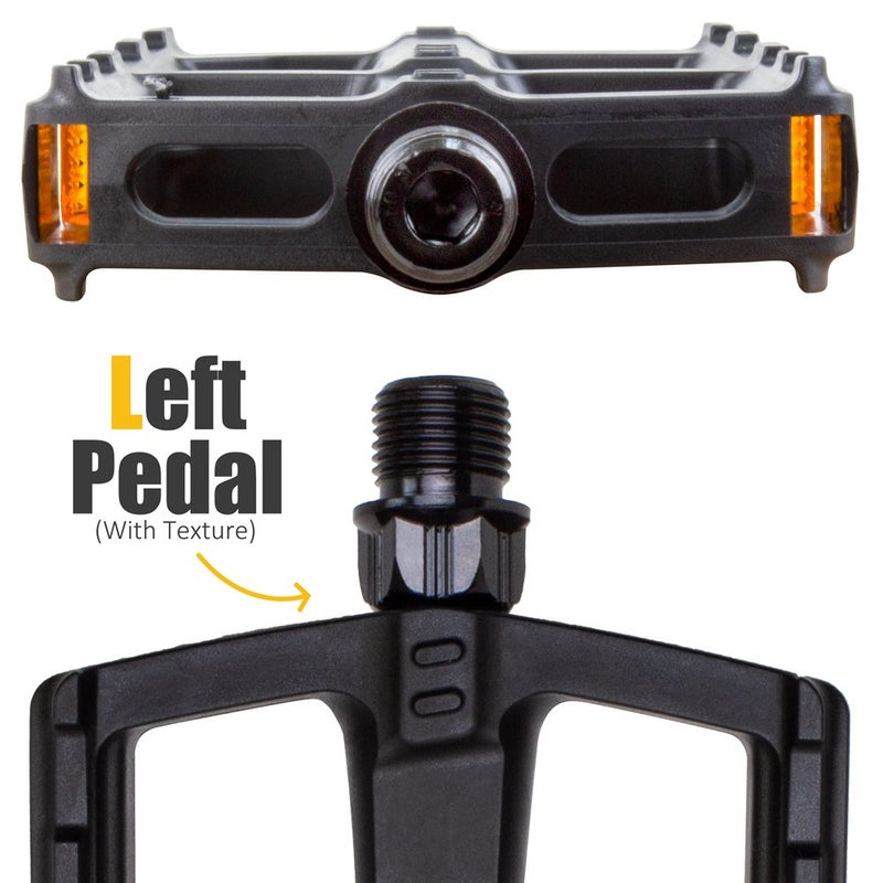 BV Bike Pedals - 2-Set, Fit Bicycle Pedal 9/16" Compatible, Non-Slip & Durable Lightweight for Most Adult Bikes & MTB - Image 3